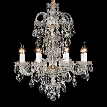 European style candle crystal chandelier coffee living room hotel chandelier