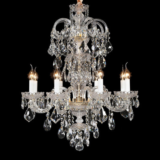 European style candle crystal chandelier coffee living room hotel chandelier