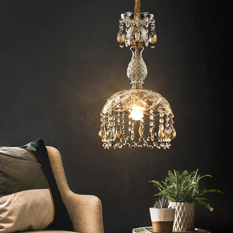 6066 Aisle candle crystal chandelier