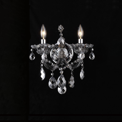361European candle crystal wall lamp