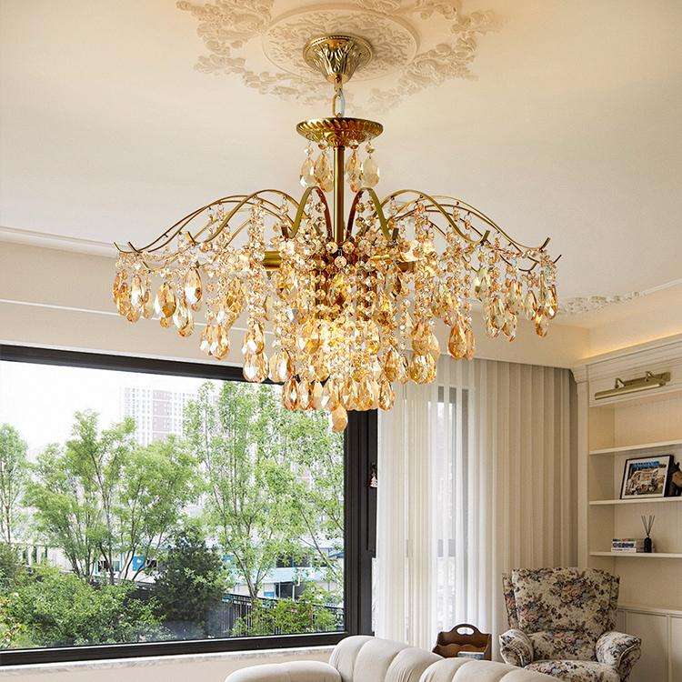 European candle crystal chandelier crystal lamp
