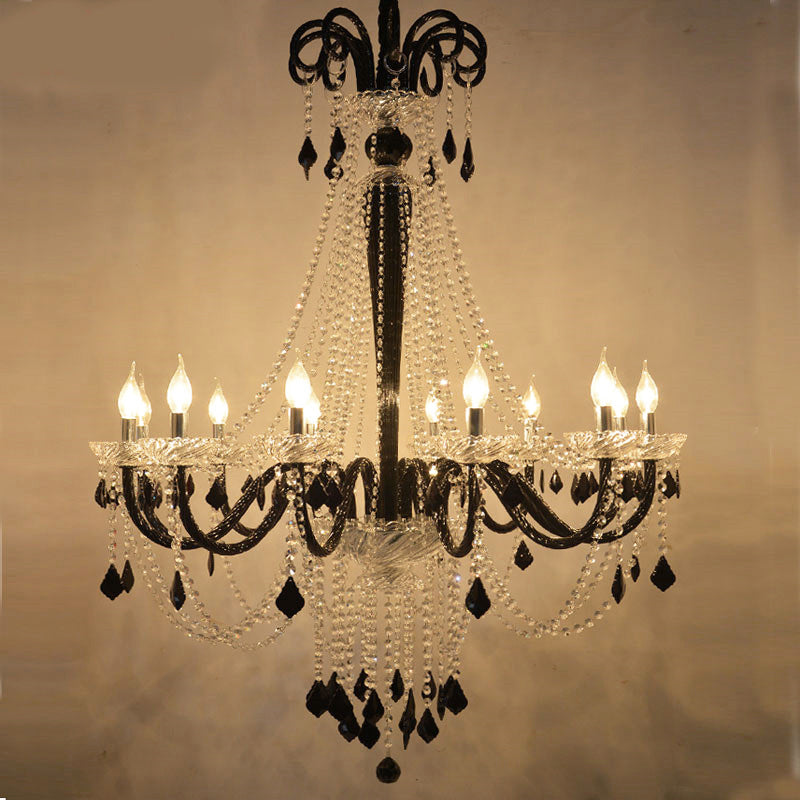 European candle crystal chandelier cafe chandelier