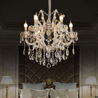 European candle crystal chandelier