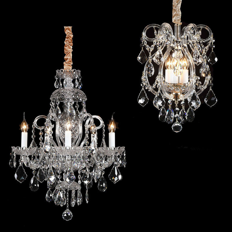 European style candle crystal chandelier coffee living room hotel chandelier