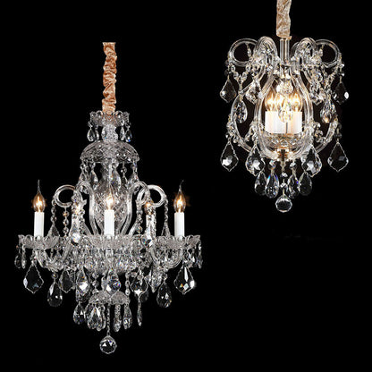 European style candle crystal chandelier coffee living room hotel chandelier