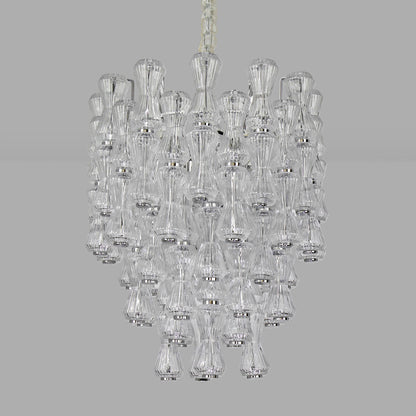 Modern luxury crystal glass chandelier, living room minimalist chandelier