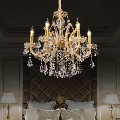 European candle crystal chandelier