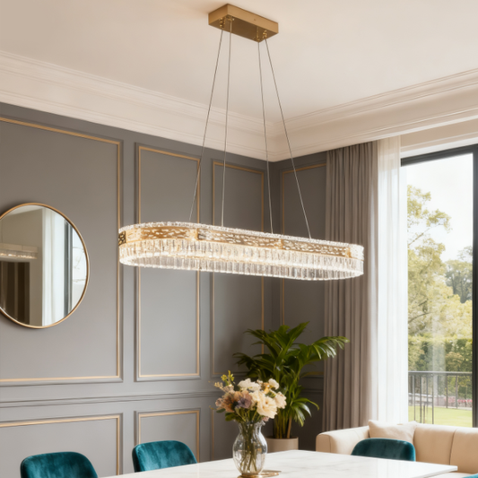 Postmodern simple acrylic dining chandelier