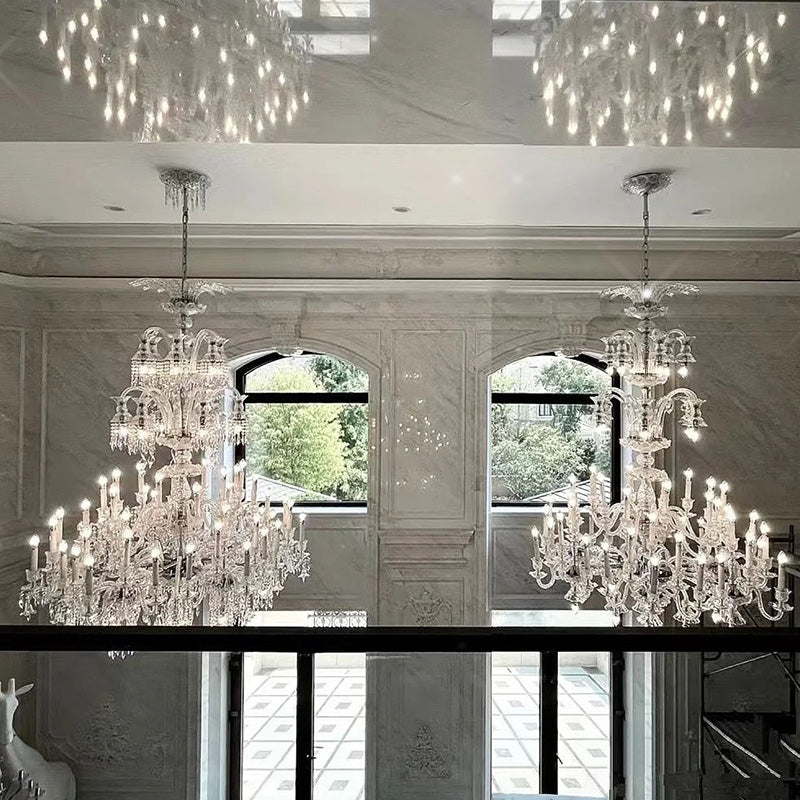 European candle crystal chandelier