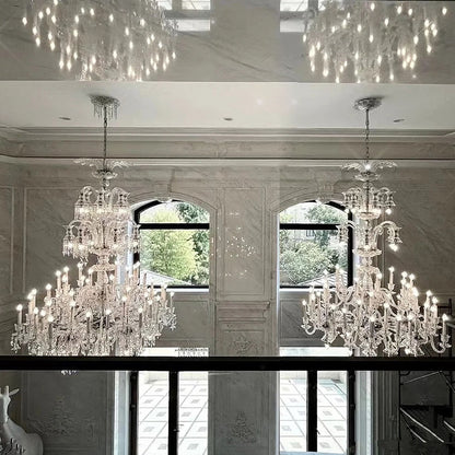 European candle crystal chandelier