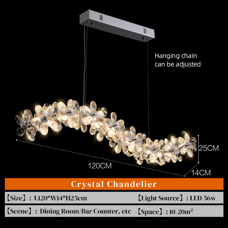 Yuhuaqi Lighting Light Luxury Simple Chandelier Living Room Postmodern Candle Dining Chandelier