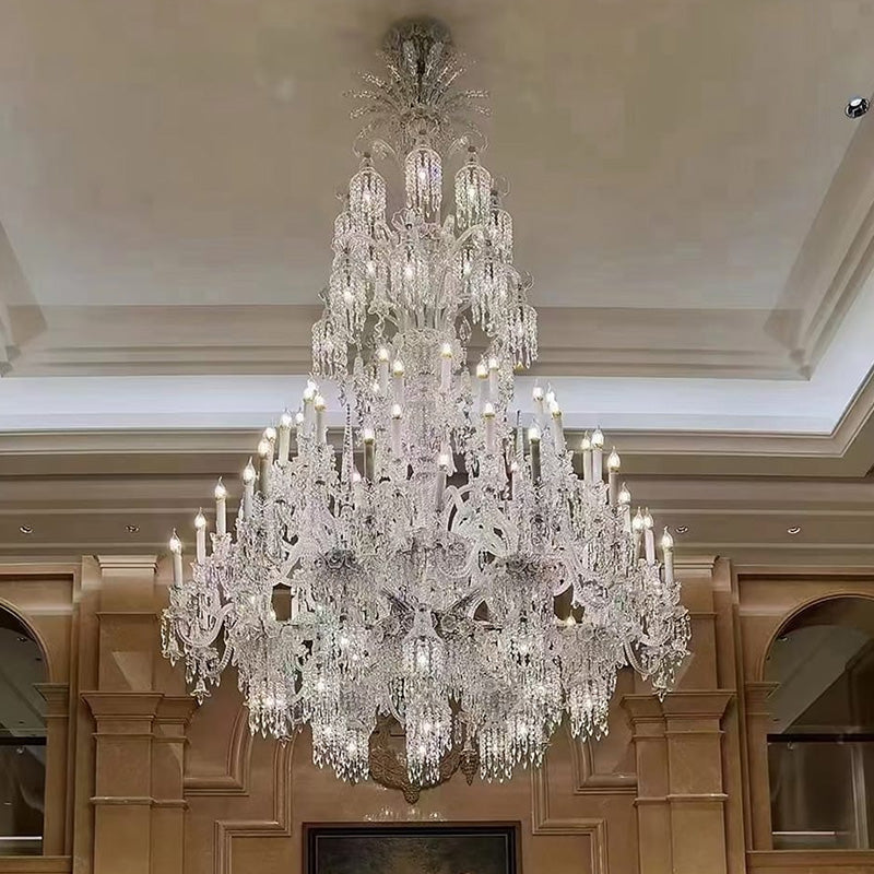 European candle crystal chandelier