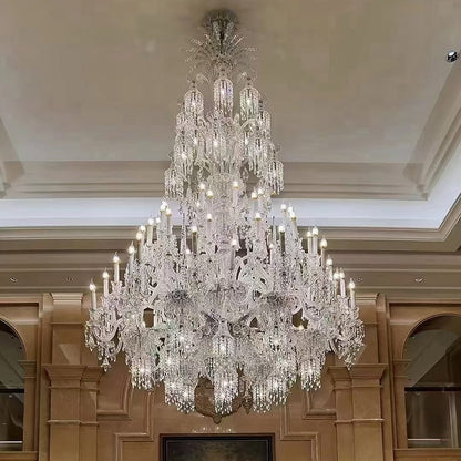 European candle crystal chandelier