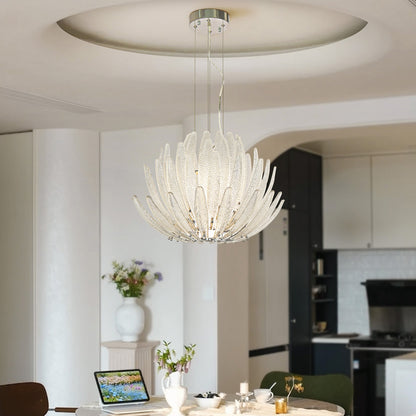 Modern minimalist living room glass pendant light branch shaped crystal light antique bedroom LED light