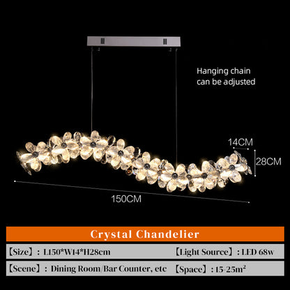 Yuhuaqi Lighting Light Luxury Simple Chandelier Living Room Postmodern Candle Dining Chandelier