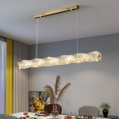 Light luxury crystal dining pendant light