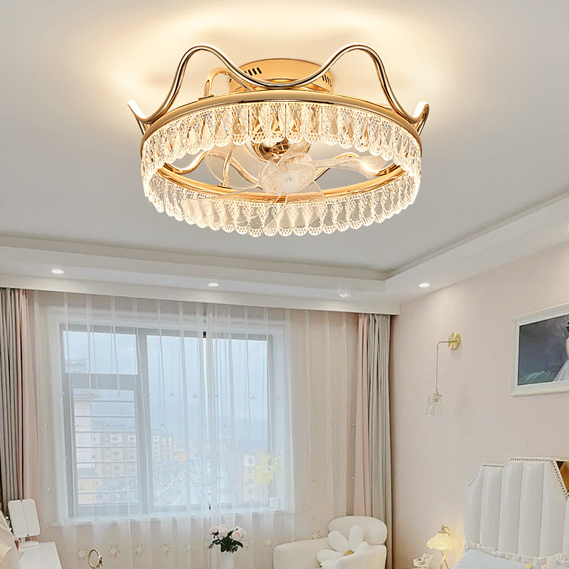 Fan light, dining room light, bedroom light, crystal chandelier, ceiling light