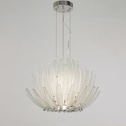 Modern minimalist living room glass pendant light branch shaped crystal light antique bedroom LED light