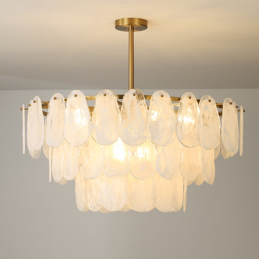 Postmodern glass chandelier modern minimalist style