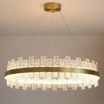 Postmodern glass chandelier modern minimalist style