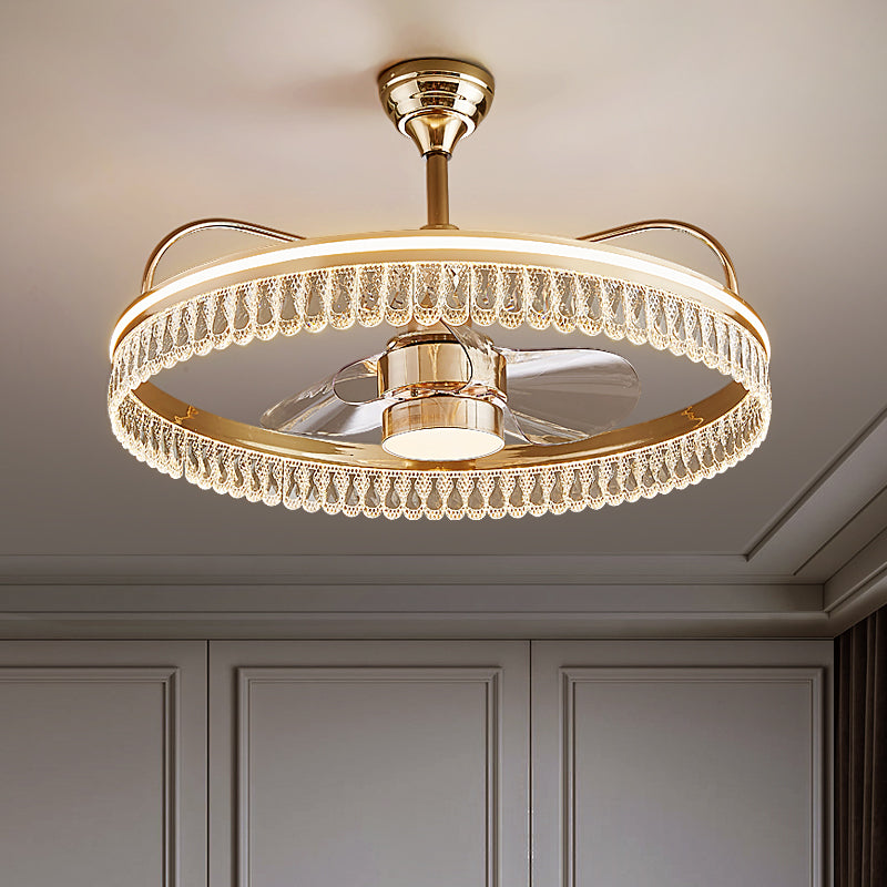 Fan light, dining room light, bedroom light, crystal chandelier, ceiling light
