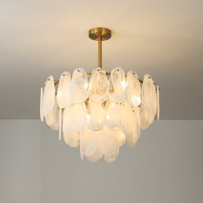 Postmodern glass chandelier modern minimalist style