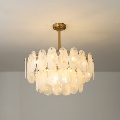 Postmodern glass chandelier modern minimalist style