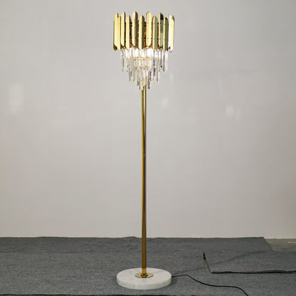 Crystal Floor Lamp — European-Style Crystal Lighting for Living Rooms and Villas — Light Luxury & Minimalist Style