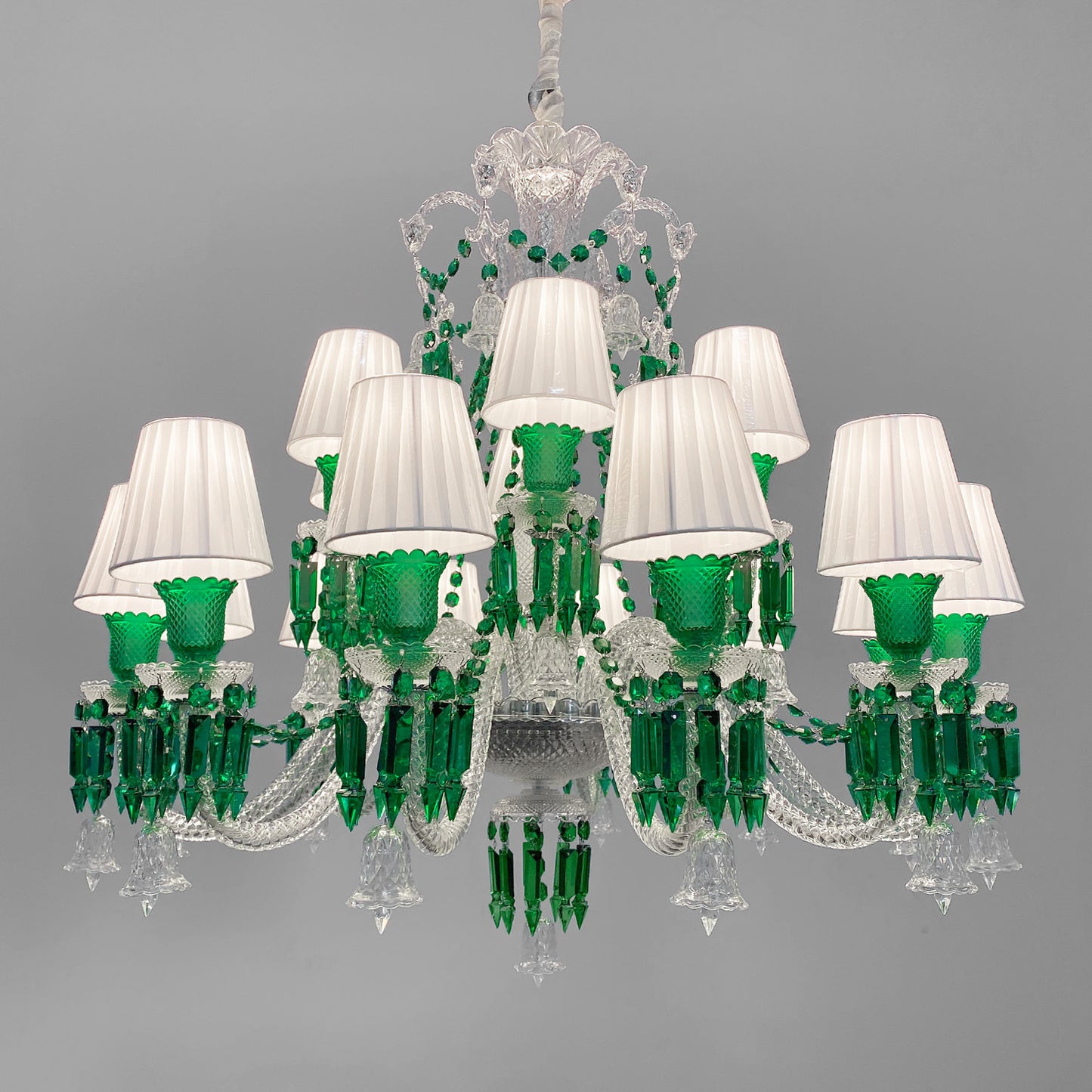 European style candle crystal chandelier villa lamp