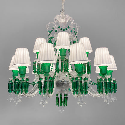 European style candle crystal chandelier villa lamp
