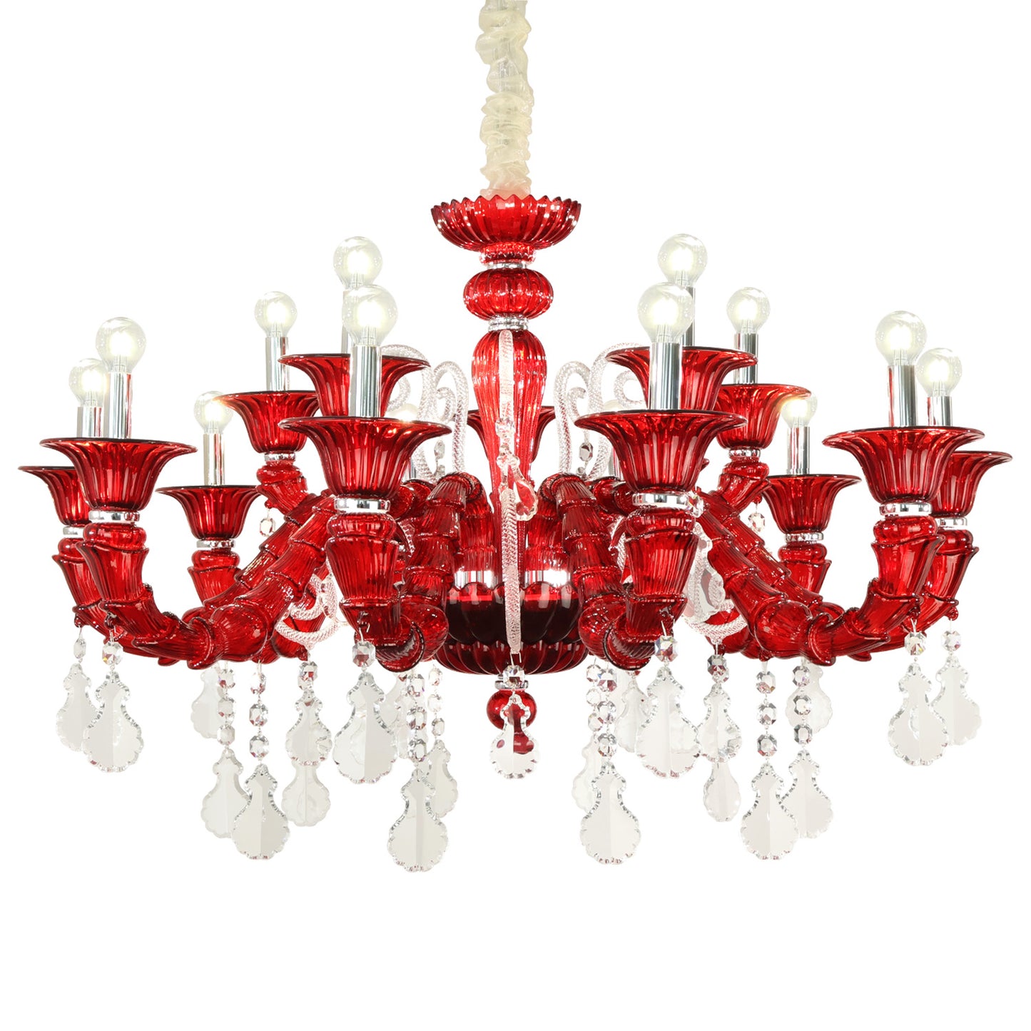 European style living room crystal chandelier dining room luxurious and atmospheric villa lamp French minimalist lighting fixture