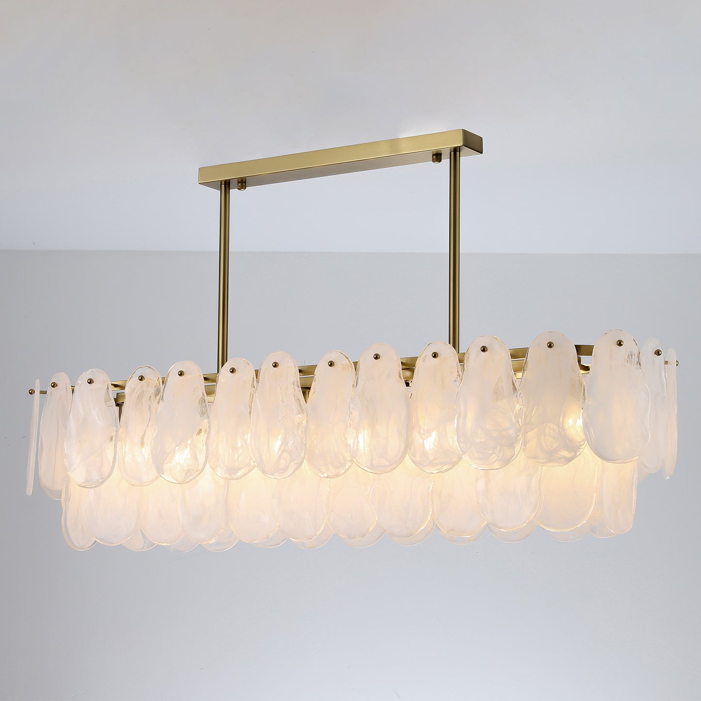 Postmodern glass chandelier modern minimalist style