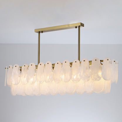 Postmodern glass chandelier modern minimalist style