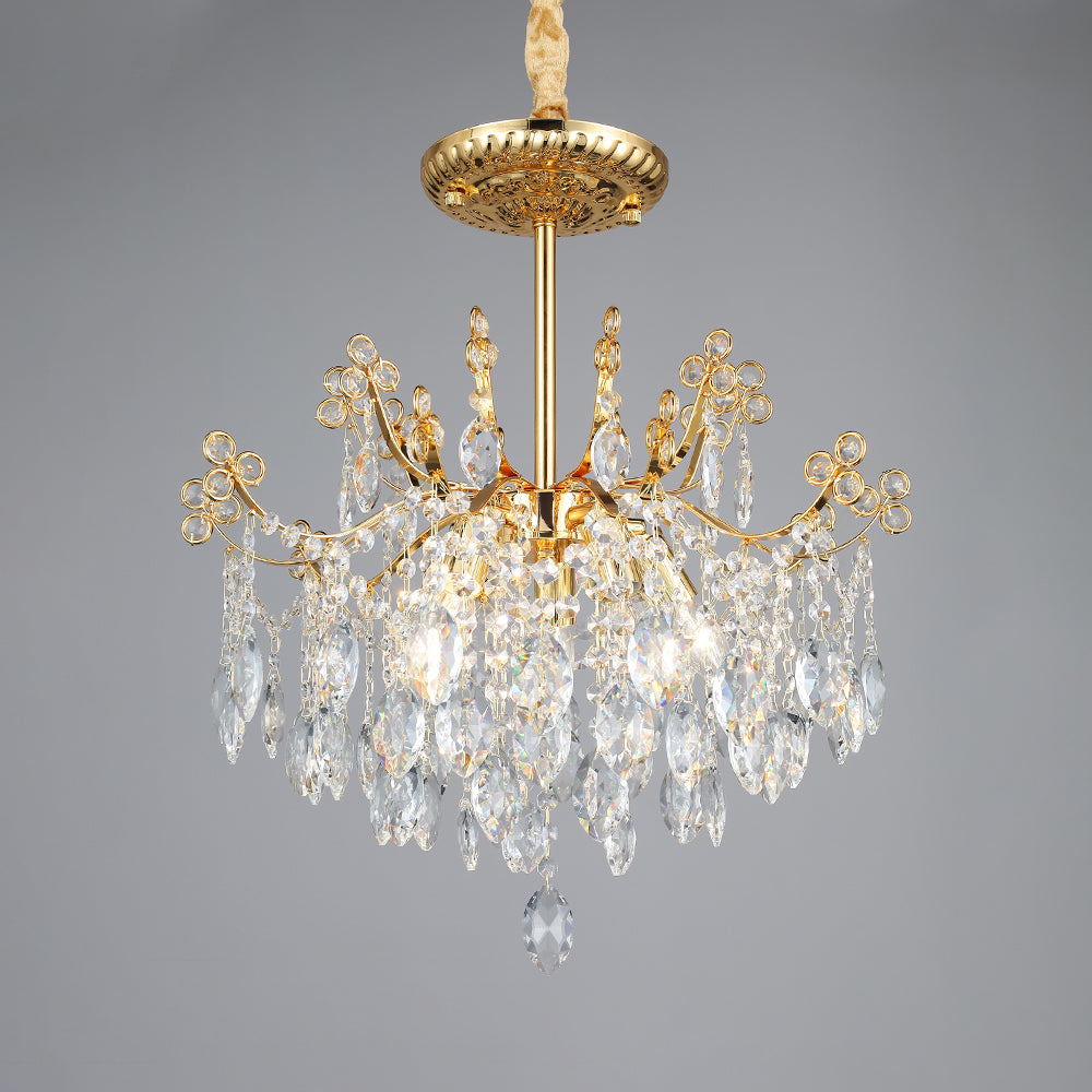 5025Wrought iron candle crystal chandelier