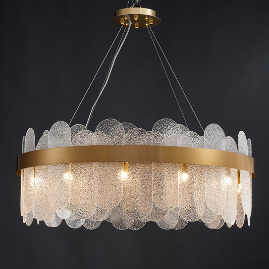 Postmodern glass chandelier modern minimalist style