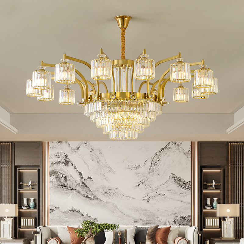 Crystal chandelier, modern minimalist