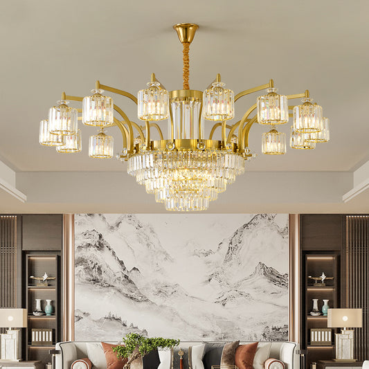Crystal chandelier, modern minimalist