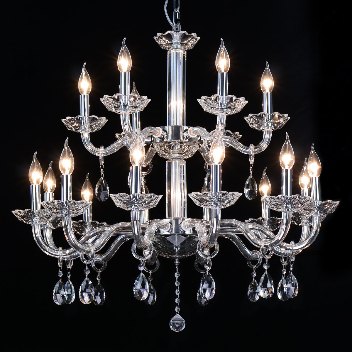 European crystal chandelie living room lighting luxurious villa bedroom crystal light