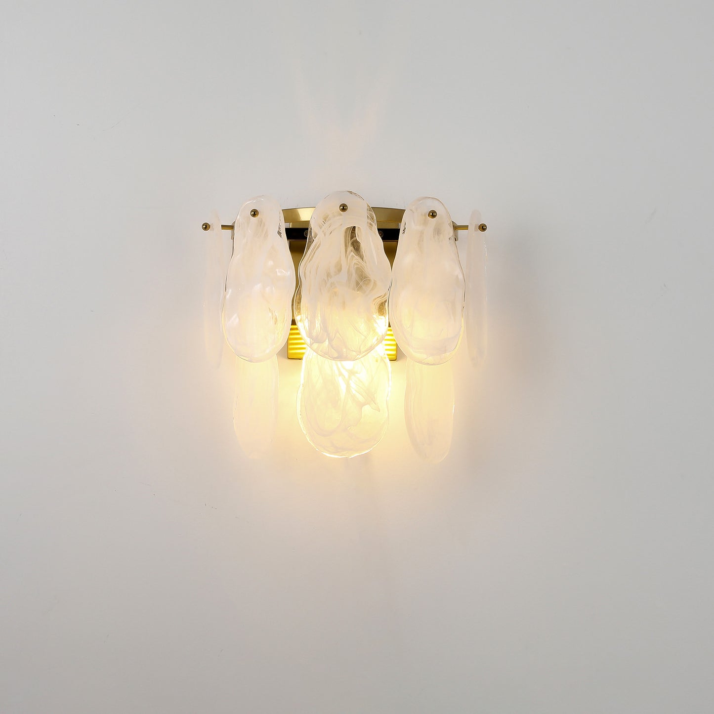 Postmodern glass chandelier modern minimalist style