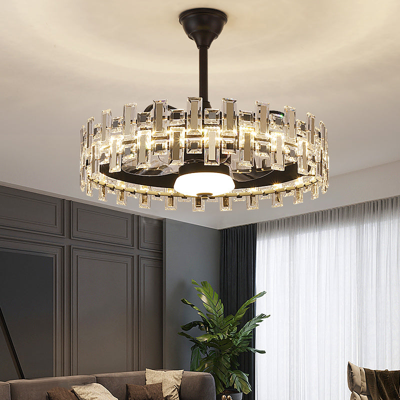 Fan light, dining room light, bedroom light, crystal light, crystal chandelier