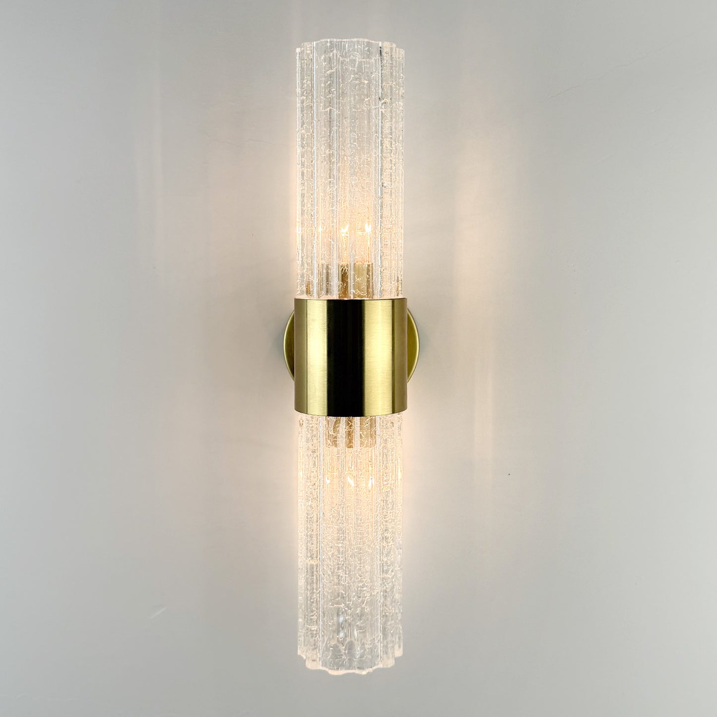 Glass wall lamp, postmodern style