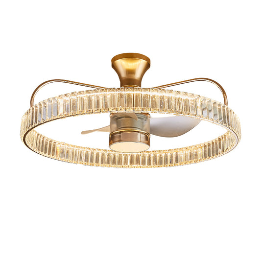 Fan light, dining room light, bedroom light, crystal chandelier, ceiling light