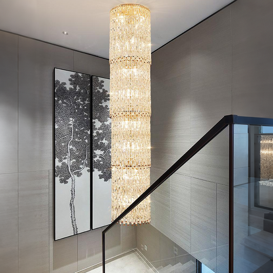 Staircase lights, villa chandeliers, ceiling lights, entryway chandeliers, crystal chandeliers