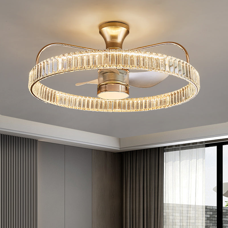 Fan light, dining room light, bedroom light, crystal chandelier, ceiling light