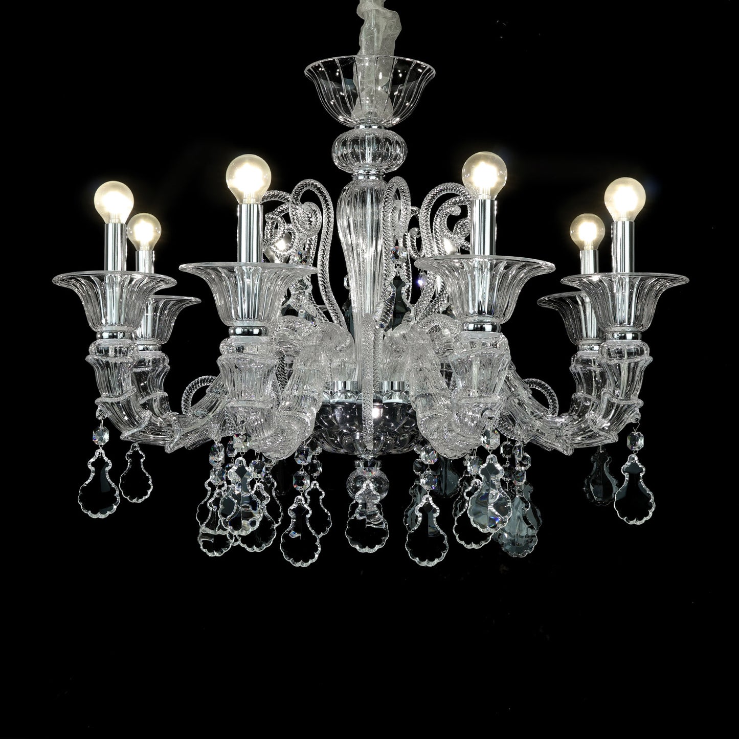 European crystal chandelie living room lighting luxurious villa creative atmospheric light LED bedroom crystal light