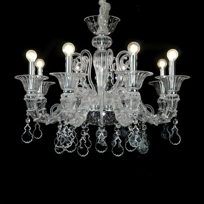 European crystal chandelie living room lighting luxurious villa creative atmospheric light LED bedroom crystal light