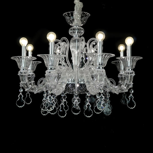 European crystal chandelie living room lighting luxurious villa creative atmospheric light LED bedroom crystal light