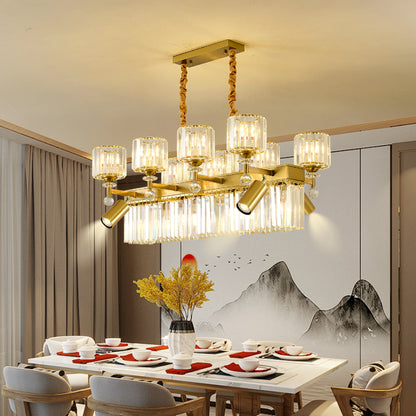 Crystal chandelier, modern minimalist