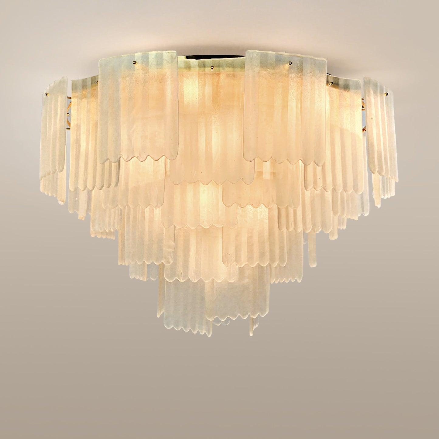 Postmodern glass ceiling light