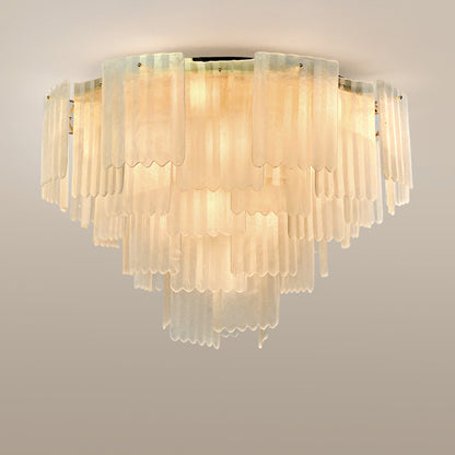 Postmodern glass ceiling light